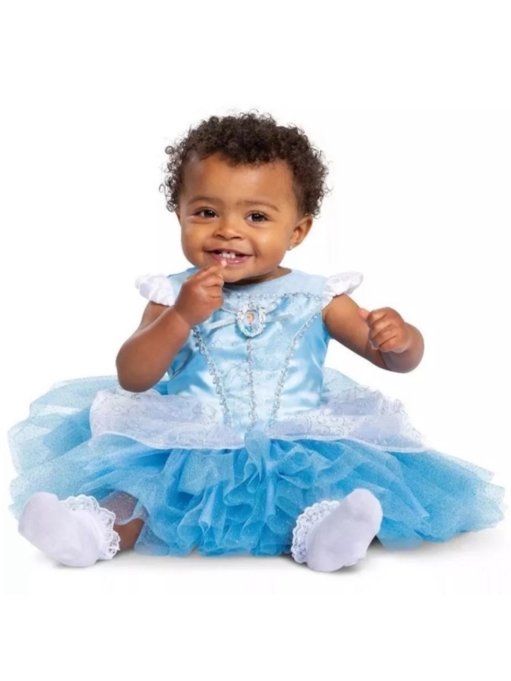 Disney Baby Cinderella Costume dress Light Blue White NEW 6-12 Months Halloween